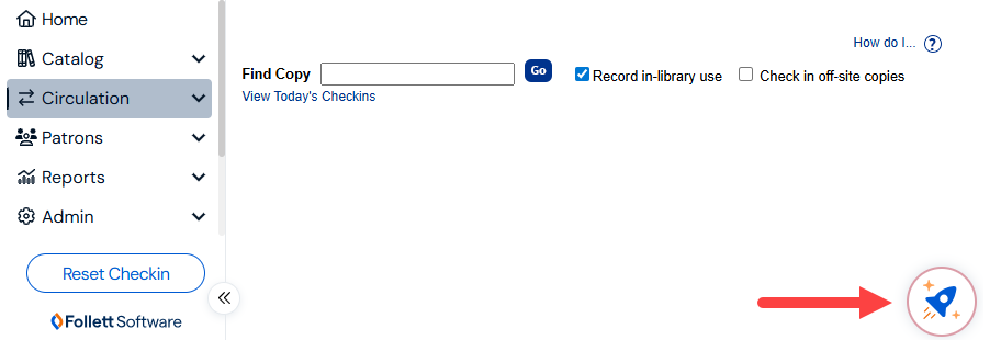 Library AI Assistant shown on Check Out page.